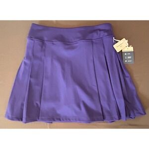 NWT Tommy Bahama Golf Womens Purple Pleated Skirt with Built-In Shorts Size XS